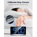 TEUMI Alarm Clocks for Bedrooms, Digital Clock with Conspicuous Blue LED Numbers, Alarm Clock for Heavy Sleepers, 5 Levels Brightness, 3 Alarm Tones, 5 Levels Volume, Snooze, 12/24H, 1.2m USB Powered